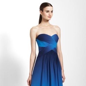 ✨NWOT ✨BCBG Max Azria ombré blue strapless gown